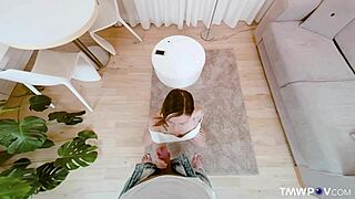 Mina rides monster cock in POV