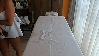 young 18+ girl receives real massage in office