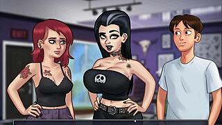 Enjoying Summertime Saga gameplay part 21