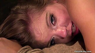 Spanish master anal fucks tied blonde