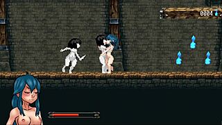 naylas castle pornplay hentai game ep 1 succubus futanari cums twice in zombie girls 😈