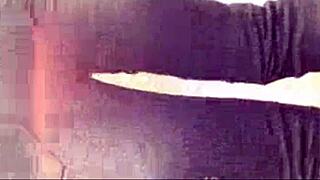 I saw the girl flash huge breasts in toilet