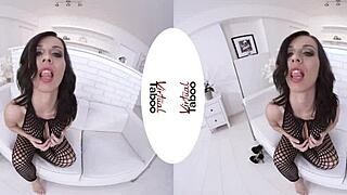 virtual taboo story of getting wet in fishnets