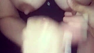 argentinian wife gets tit fondling and handjob until cumshot