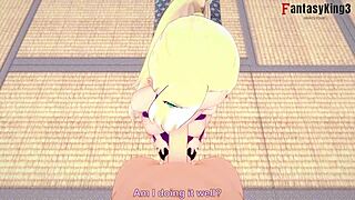 i love ino yamanaka giving blowjob to naruto in hentai style