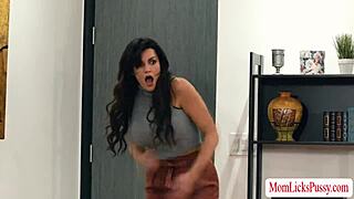 stepmom walks in on her stepteen and boss fucking hard in a wild group session.