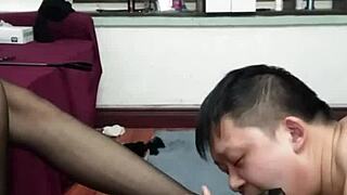 hey, check this wild hangzhou footjob action from a fierce chinese domme, totally insane control over me... 😈