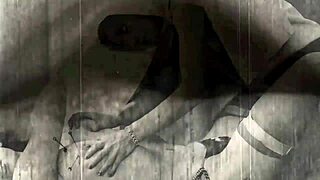 Look at these HAIRY lesbians BOUND in VINTAGE bondage!