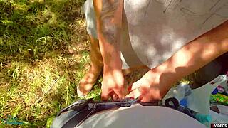 Caught Cumming Quickly in Pantyhose During Air Raid