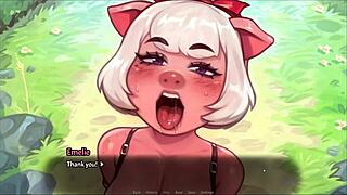 i probe my pig princess's throut with gigantic cock in park