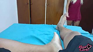 Uncle Convinces Innocent Blonde Niece After Shower!