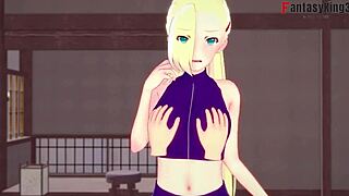 i love ino yamanaka giving blowjob to naruto in hentai style