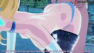 Cinderella fucks in the park before midnight!