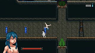 naylas castle pornplay hentai game ep 1 succubus futanari cums twice in zombie girls 😈