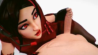 fortnite 3d babe gets animated in various exciting game poses