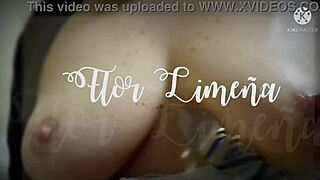 flor limeña playing with her peruvian tits and nipples