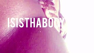 Ejaculate tattooed black girl masturbates