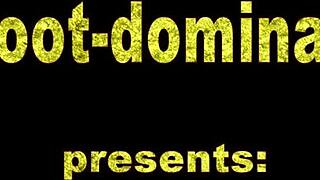 Feet worship session unfolds with intense focus