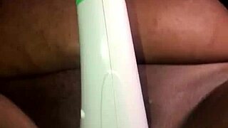 Pretty ebony pussy gets licked publicly