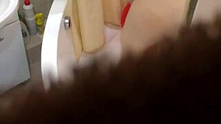 i wash the girl with big tits and ass in the garage