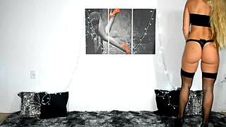 Hey dude, wanna try on these sexy stockings with me?