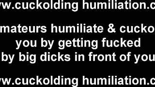 I'll satisfy my big black cock craving while you watch the cuckold action.