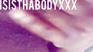 Ejaculate tattooed black girl masturbates