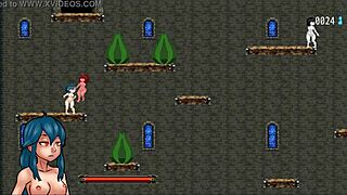 naylas castle pornplay hentai game ep 1 succubus futanari cums twice in zombie girls 😈