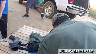 Police grope amateur latina in threesome