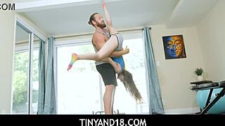 Lily Carter f****d by Brad Newman and her tight and wet pussy was cum inside in a dirty clip