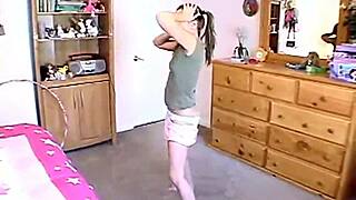 teen 18+ topanga strips and masturbates intensely