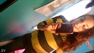 Slutty Girlfriend's Emotional Cheating Striptease With Ripped Clothes.