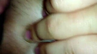 A plump amateur woman performs an oral session on a man