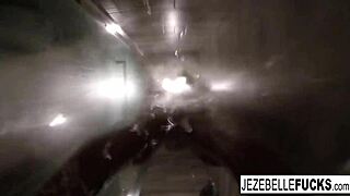 sexy jezebelle bond films herself masturbating in the bath nude