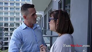 Man, I’m so hooked, my nerdy stepdaughter Lilith Grace totally earned my cock!