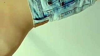 Brunette teen gives webcam show to client