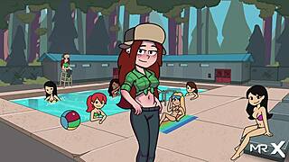 Camp Pinewood All Scenes with Wendy E1 32 in Anime Hentai Game