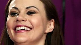 Unusual Idol Receives Facial Cumshot and Gulps Juice in Blowbang