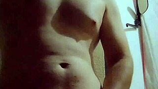 sina malvako masturbates naked after shower in bathroom