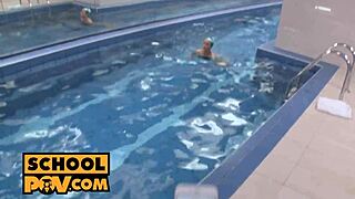 Sexy student anna rose fucks her swim coach in pov.