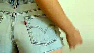 Brunette teen gives webcam show to client