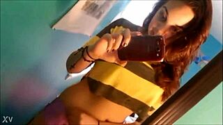 Slutty Girlfriend's Emotional Cheating Striptease With Ripped Clothes.