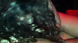 Latina gives amazing blowjob with tits