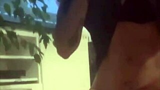 Look at this mature woman using a big black dildo!