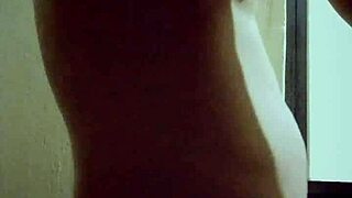 sina malvako masturbates naked after shower in bathroom