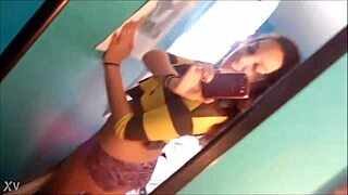 Slutty Girlfriend's Emotional Cheating Striptease With Ripped Clothes.