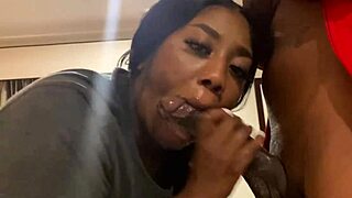 Ebony Stripper's Big Ass Sucked and Fucked Missionary