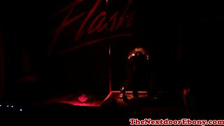 Ripped Ebony Stud Assfucks White Butt in Group