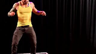 Ripped Ebony Stud Assfucks White Butt in Group