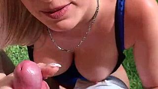 A quick outdoor encounter behind the house while grilling with friends.